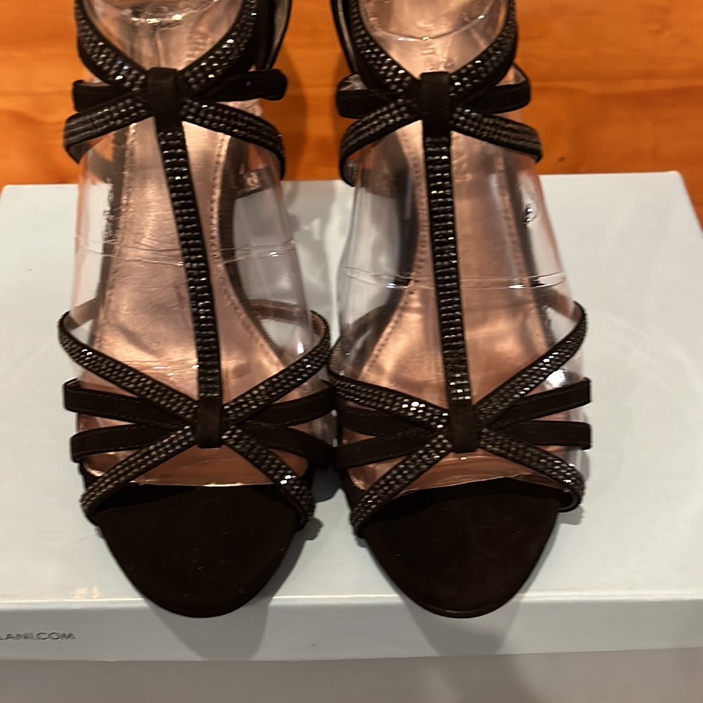 Antonio Melani Irina004 Black Suede Heels - Picture 4 of 11